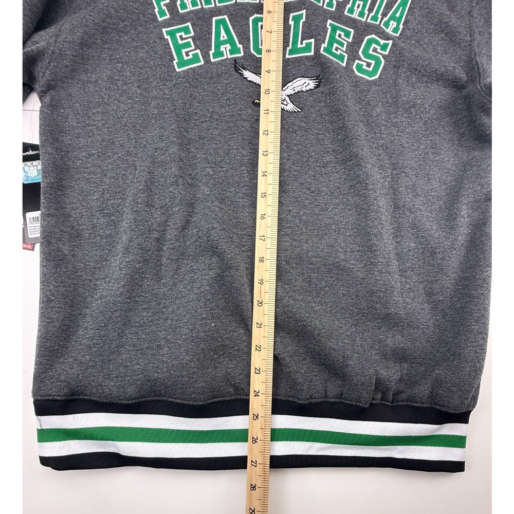 NWT Men's Ultra Game Philadelphia Eagles NFL Hoodie Sweatshirt Gray Green SZ M - Picture 12 of 12